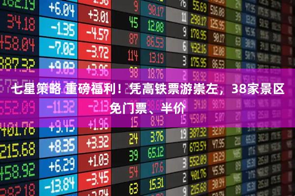 七星策略 重磅福利!凭高铁票游崇左,38家景区免门票、半价